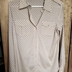 Tory Burch apricot polka dot button down